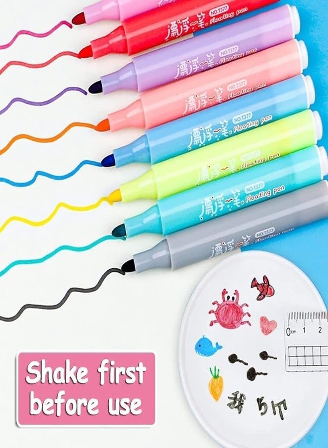 ELITEWAVE 8 Colors Doodle Marker - Children's Colorful Magical Water Painting Pen, Easy-To-Wipe Dry Erase Whiteboard Pen, Water Floating - Image 2